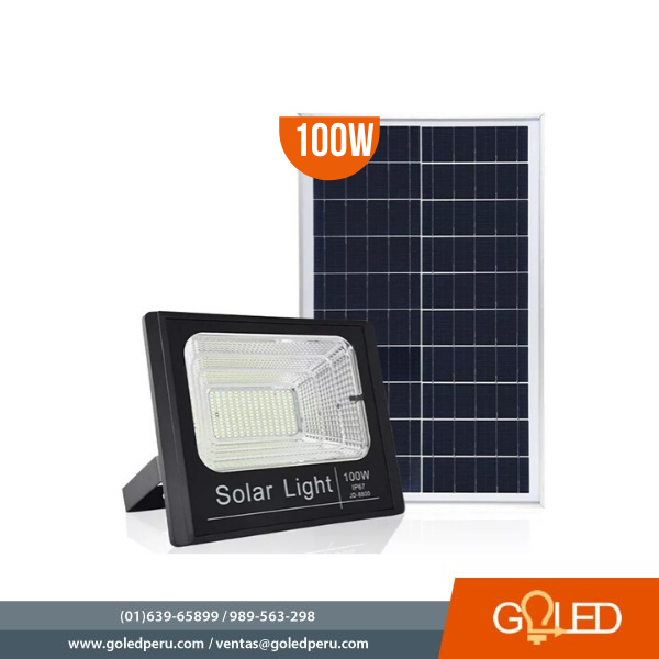 Reflector Solar 100w Goled Peru Productos Y Servicios De Iluminacion Led Paneles Solares