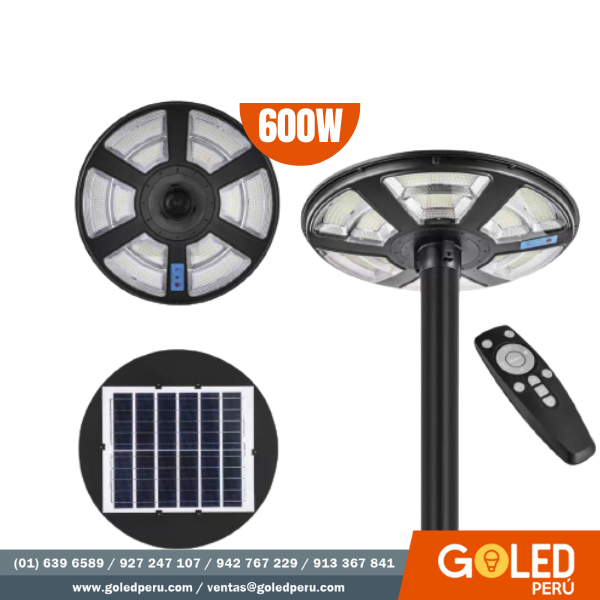 Lampara solar ornamental ovni 600W - GoLed Peru - Productos y Servicios de  Iluminacion LED
