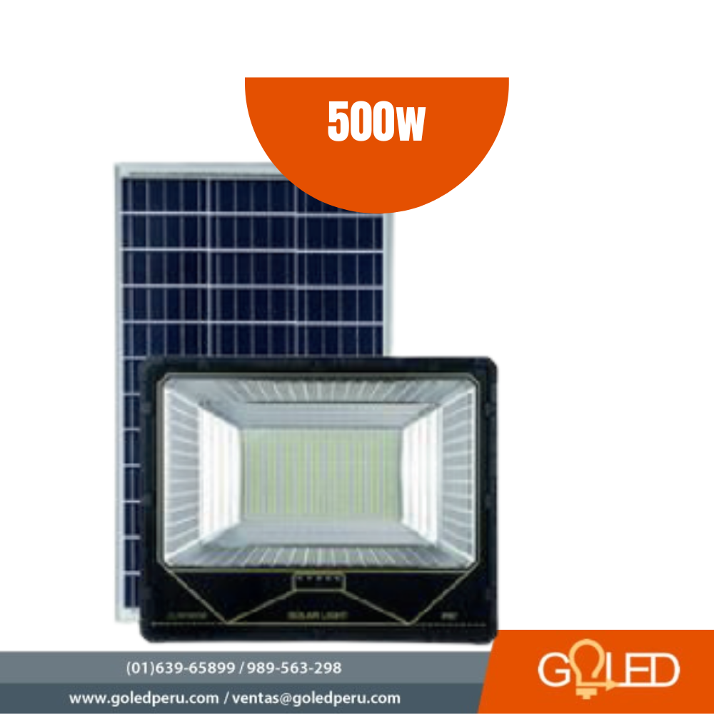 Reflector Solar 500W - GoLed Peru - Productos y Servicios de